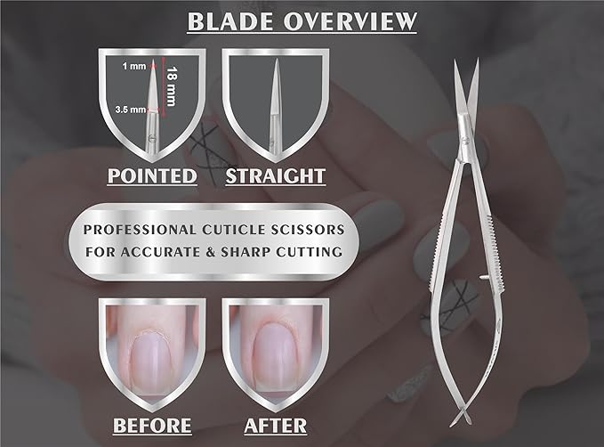 Cuticle nail scissors extra fine