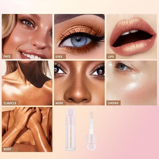 Liquid Contour,Liquid Highlighter, Liquid Blush with Face Brush