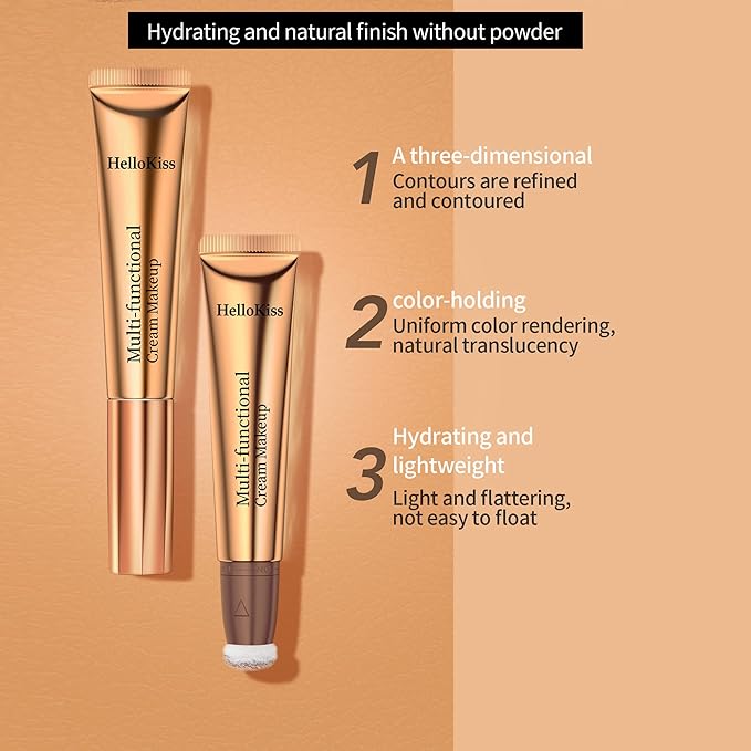 Liquid Highlighter Beauty Wand, Highlight Stick with Cushion Pearl White)