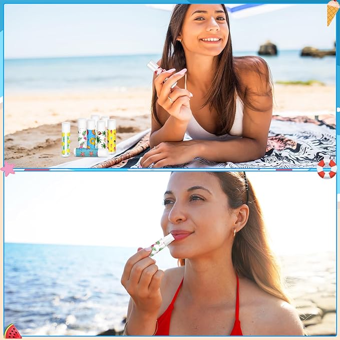 100 Pcs Summer Lip Balm Bulk Gifts