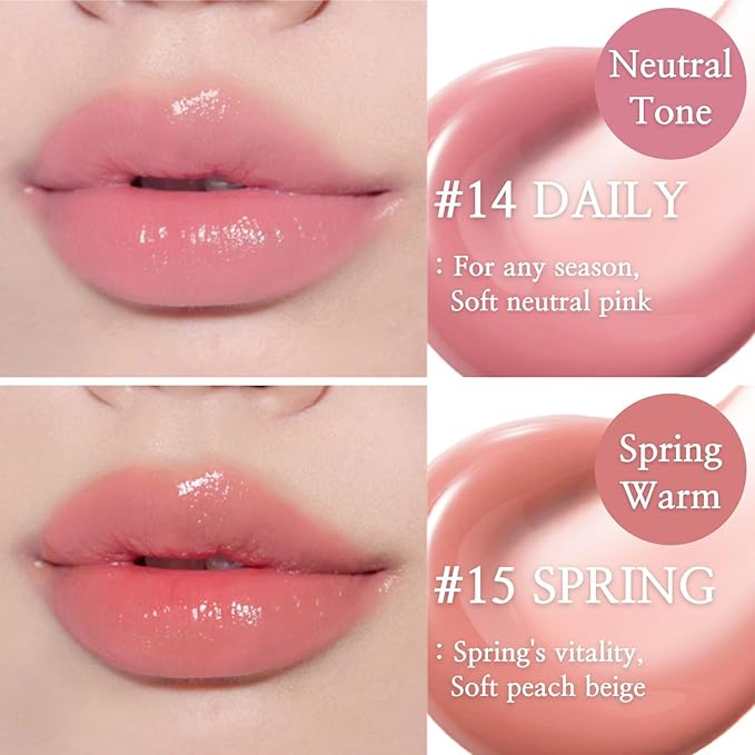 BBIA Glow Lip Tint – Lip Plumping, Volumizing Glossy & Glowy Lip Stain Naturally Moisturizing Comfortable Texture Lightweight Long-Lasting Vivid Color Non-Sticky Non-Dry Korean (15 SPRING, Pack of 1)