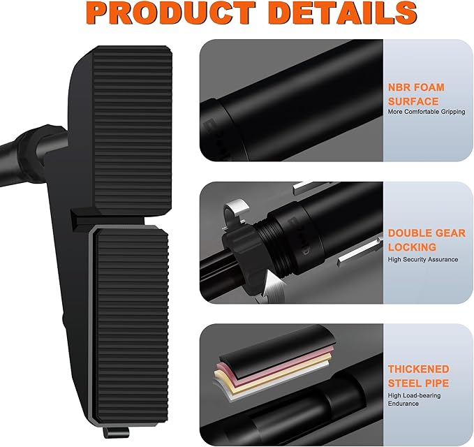 FICTOR Door Pull up Bar for Doorway 30''-37'' Door