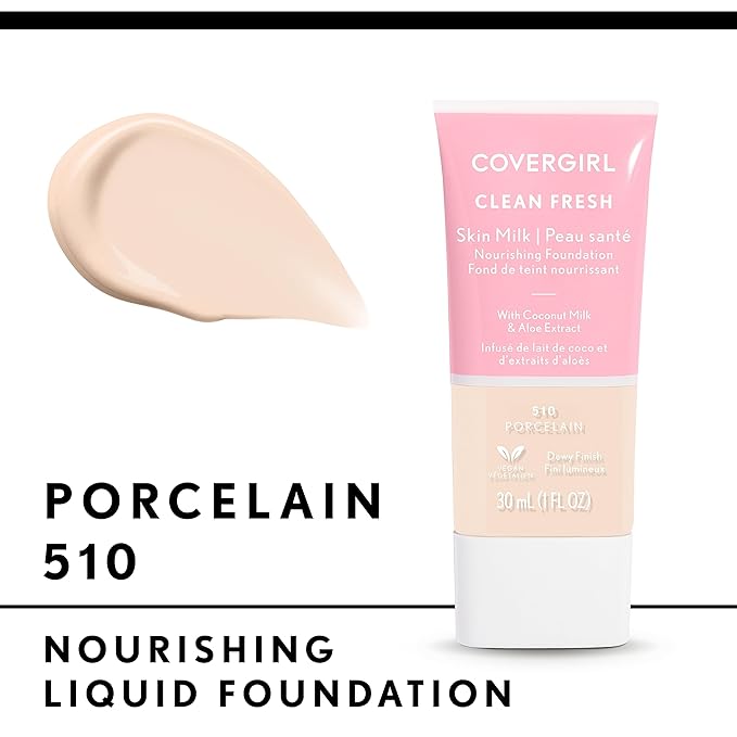 COVERGIRL Clean Fresh Skin Milk Foundation, Hydrating Foundation, may vary)