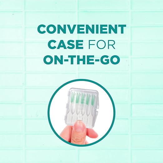 GUM Soft-Picks Original, Easy to Use Dental Picks for Teeth Cleaning and Gum Health, Disposable Interdental Brushes with Convenient Carry Case, Dentist Recommended Dental Picks, 320ct