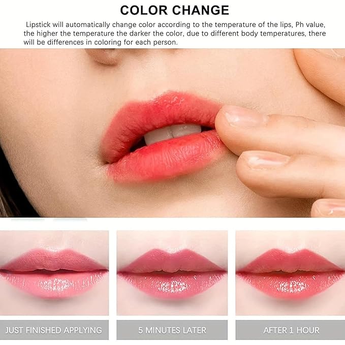 1Pcs Color Changing Aloe Vera Lipstick,