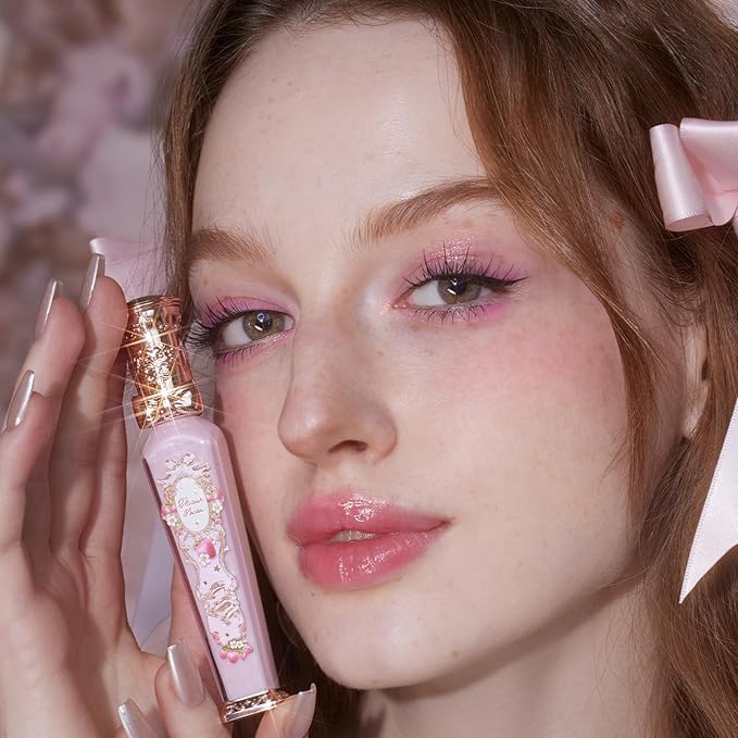 Flower Knows Violet Strawberry Rococo Glowy Lip Gloss G01 Little Angel Matte Lipstick C06