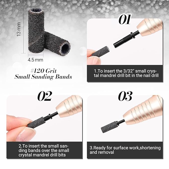 Melodysusie 50 pcs nail drill