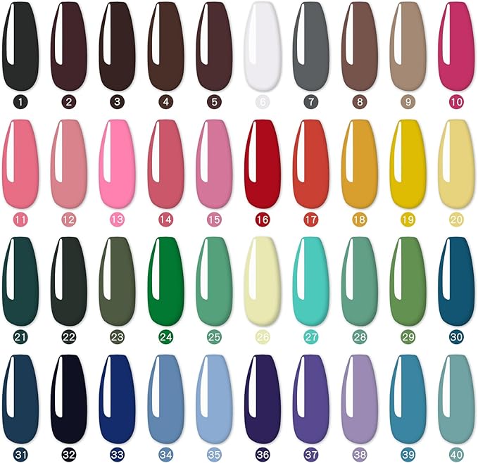 Gel palette Painting gel for nail art 40colors