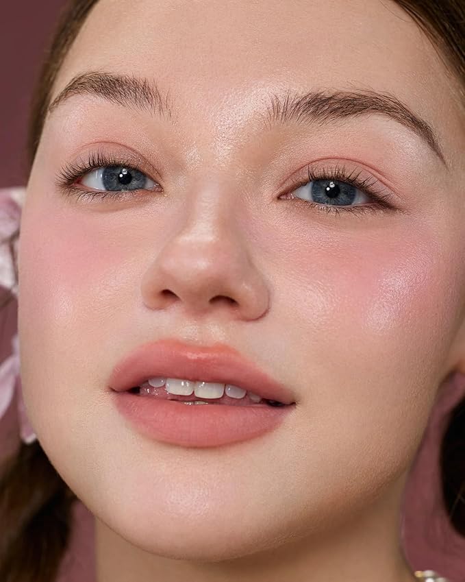 Flower Knows Strawberry Cupid All Day Glow Liquid Blush,Water- & Sweat-Resistant Blush for Cheeks,Blendable Dewy Finish with Hydrating Formula (01 Frosty Strawberry,0.25 Fl Oz)