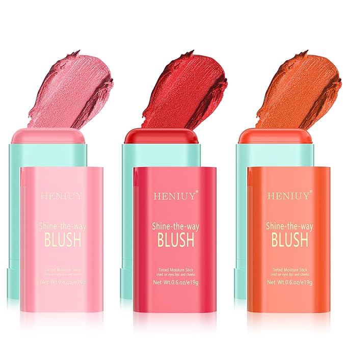 Orange Blush, Multi-Use Blush Stick, Cream Blush for Coral Orange