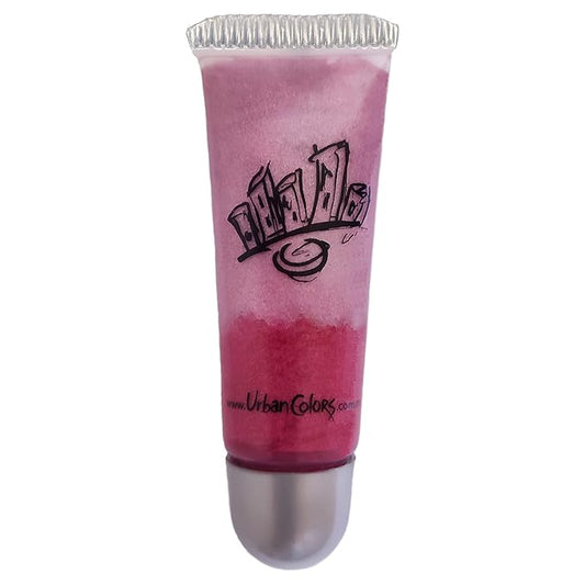 Urban Colors Sweet Lips Cute Squeezable Lip gloss a delicious sugar sweet flavored two colors moisturizing lip gloss for girls and women enriched with Vitamin E Natural Ingredients (Crazy Berry)