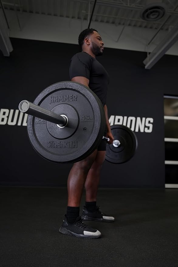 Hammer Strength 35Lb Black Premium Rubber Bumper Plate