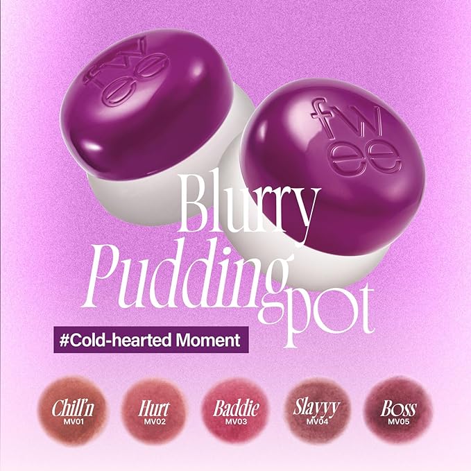 Lip&Cheek Blurry Pudding Pot | Cold-hearted Moment - Finish | 5g