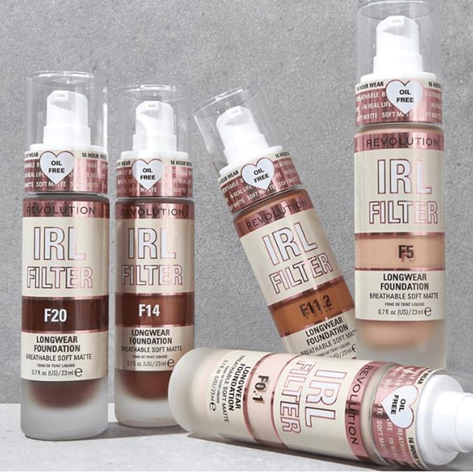 Revolution Beauty, IRL Filter Longwear Foundation, Soft &
