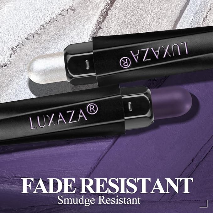 Neutral Eyeshadow Stick Makeup Set, Metallic Shimmer Matte Cream Eye Shadow Eyeliner Brightener Pencil Crayon - Classic 6PCS A014