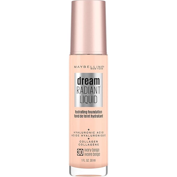 Maybelline Dream Radiant Liquid Medium Coverage Hydrating Makeup, 1 Count