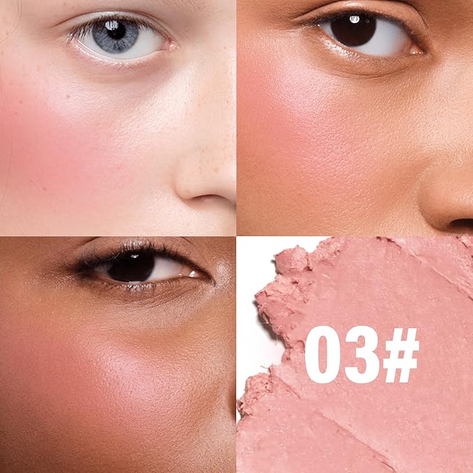 Boobeen Matte Blush Palette for Cheek, Pink Blush