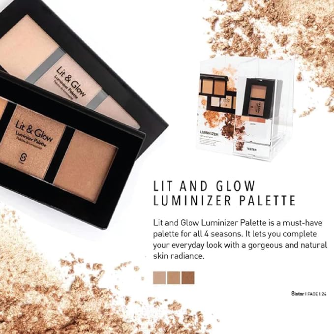 Sistar Lit & Glow Luminizer Palette Glitter Bronze