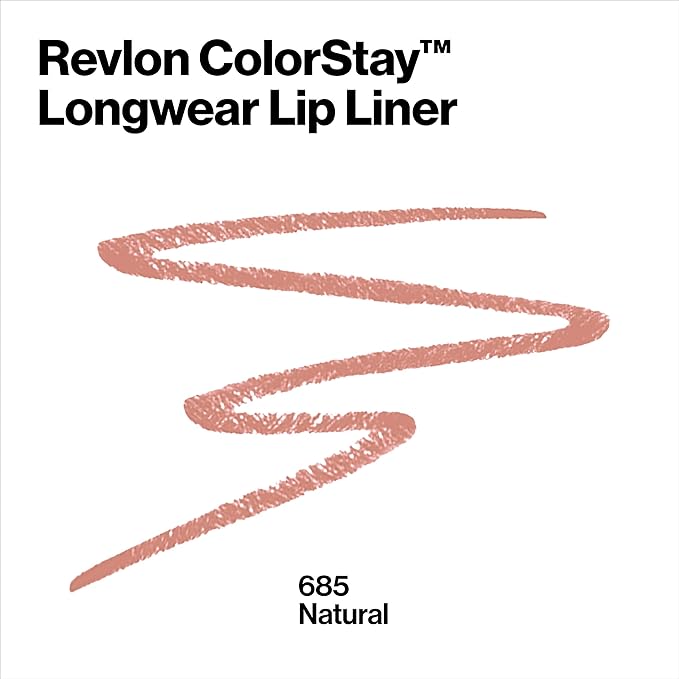 REVLON Lip Liner, Colorstay Lip Makeup with Built-in-Sharpener, Lip 01 oz