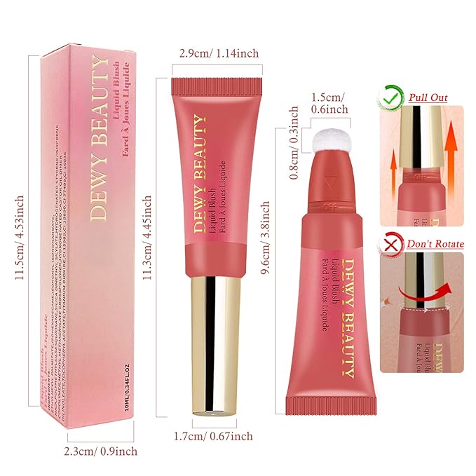 Liquid Blush Makeup Wand, Cream Liquid Blush with