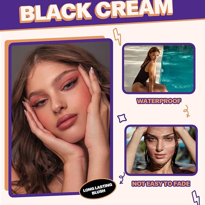 VANERIA Color Changing Blush,Ph Reacting Creme Blush,Pink Blush Stick Waterproof,Vegan,Cruelty-Free,/0.18oz 5g