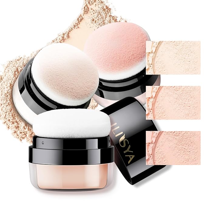 Setting Powder Lightweight Loose Powder Finishing Powder Long-Lasting Mirror-3 Colors