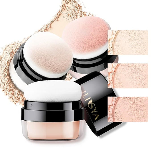 Setting Powder Lightweight Loose Powder Finishing Powder Long-Lasting Mirror-3 Colors