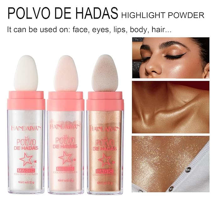 AKARY Body Glitter, Fairy Polvo De Hadas Shimmer