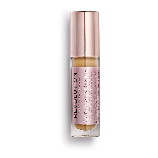 Makeup Revolution Conceal and Define Concealer, Full Coverage 0.7 Fl Oz