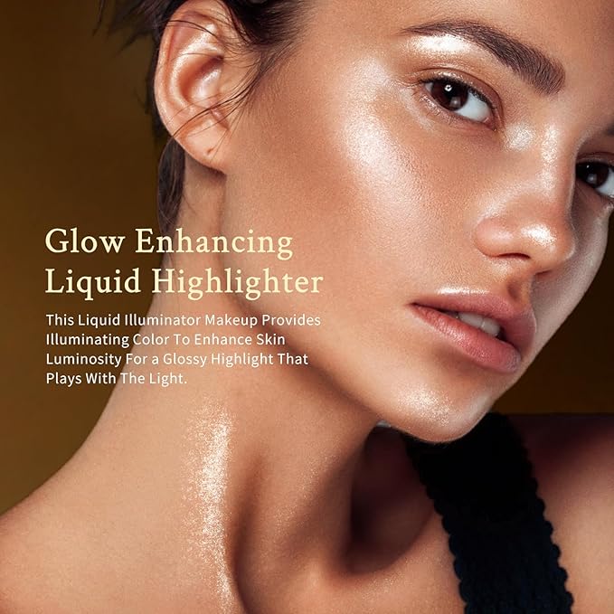 KIMUSE Soft Natural Glow Liquid Filter, Weightless, Long-Wearing, Illuminator Makeup