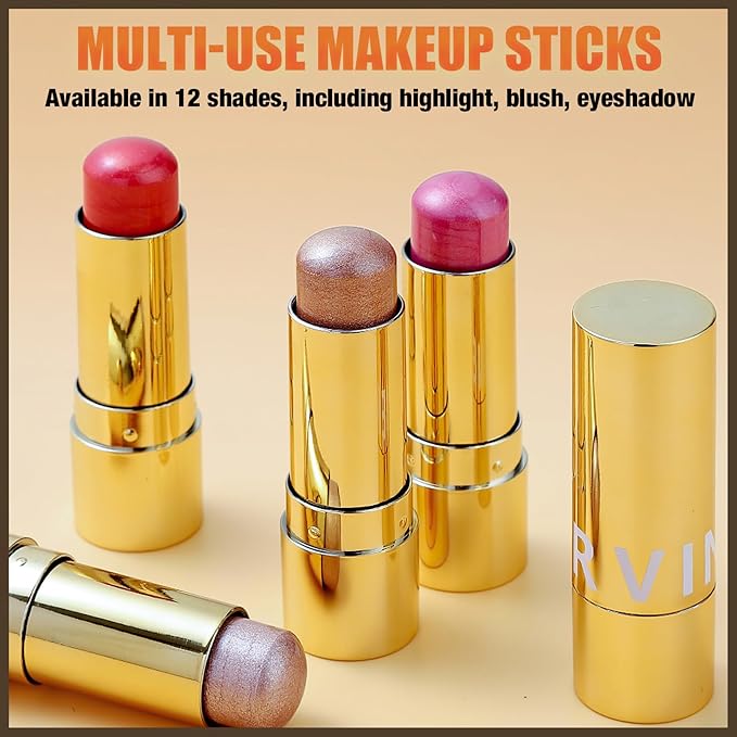 MIELIKKI Cream Highlighter Stick, Contour Stick Makeup, Shades Highlight #02