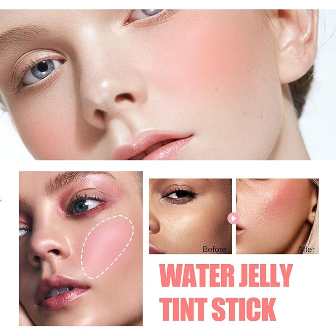 Milk Water Jelly Tint, Sheer Lip & Cheek Stick. (Berry)