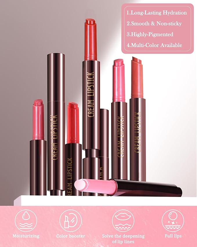 Hydrating Shimmer Lipstick,Moisturizing Jelly Lip Gloss,Dew Nude Lipstick Pen, Long Lasting Waterproof Tint Lip Balm Plumping Lip Stain Pen Glossy Butter Blam,Women's Day Makeup Gift for Women-01#