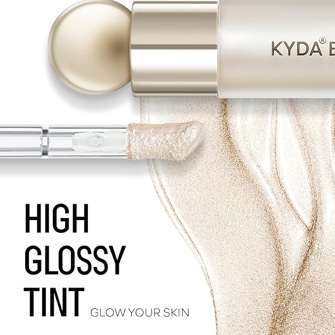 KYDA Liquid Highlighter, Natural Shimmer Tinted, Lasting Glossy