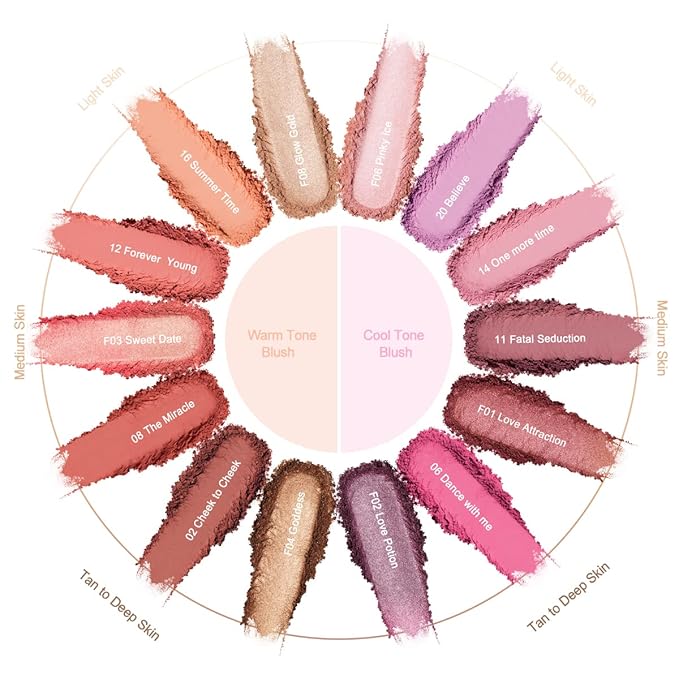 Oulac Plummy Brown Blush Makeup Powder| Rich Color 4.8g