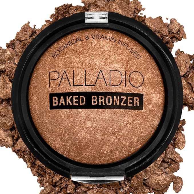 Palladio Baked Bronzer, Highly Pigmented and Easy to