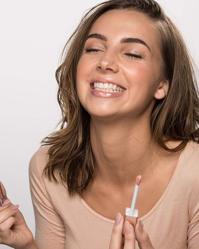 Sara Happ Rose Gold Slip Luxe Gloss with Subtle Shimmer - High-Impact Shine & Long-Lasting Wear, Nourish, Hydrate, and Heal Your Lips, 0.21 fl. oz.