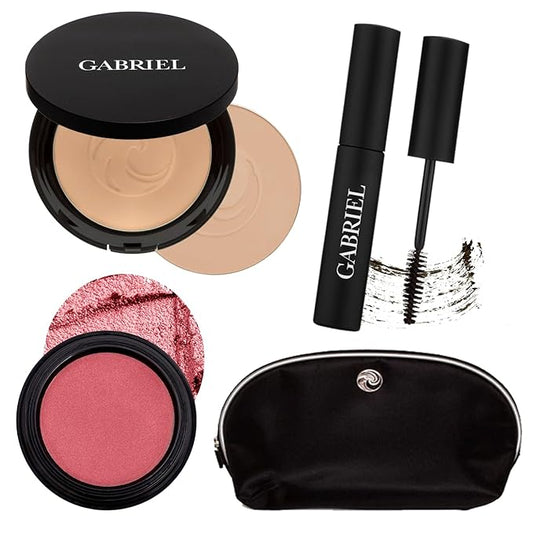 Gabriel Cosmetics About Face Set- Dual Powder Foundation Beige SET)