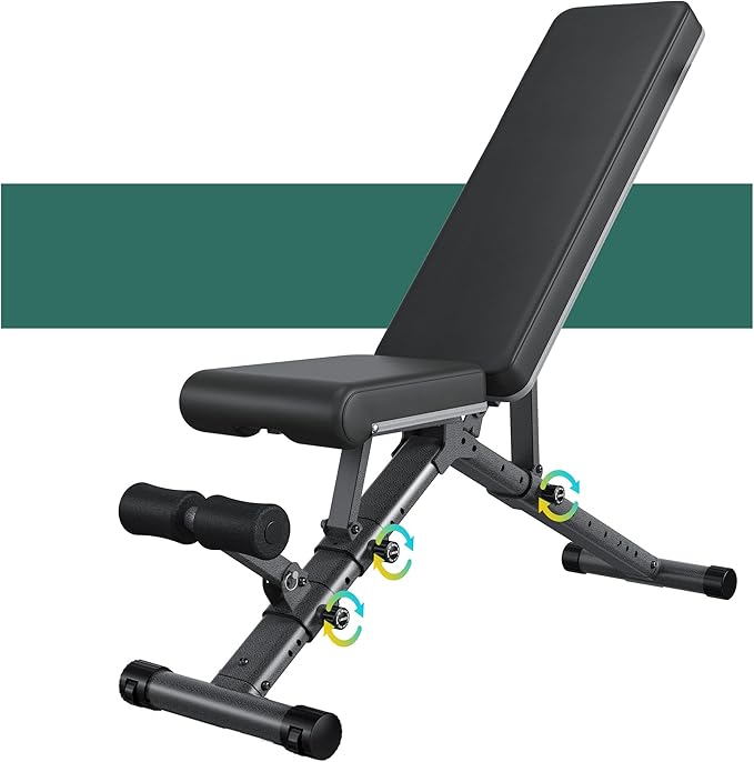 Foldable Weight Bench - Adjustable Bench for Full 2024 Version