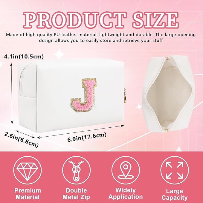 Personalized initial letter patch makeup