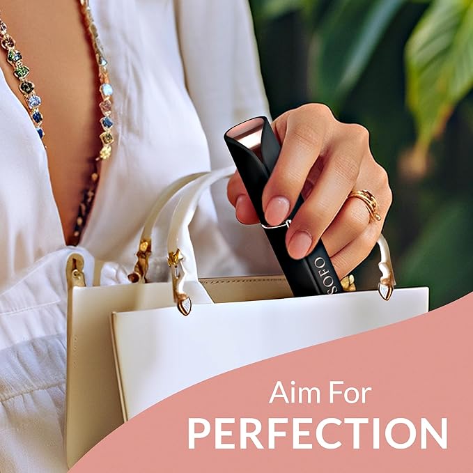 Facial Hair Removal for Women | Electric Razor Device Small Mustache Dermaplaning Remover Tools Tweezers Epilator Trimmer Face Dermaplane Shavers Beauty Gadgets Set Accessories by VISOFO (Onyx)