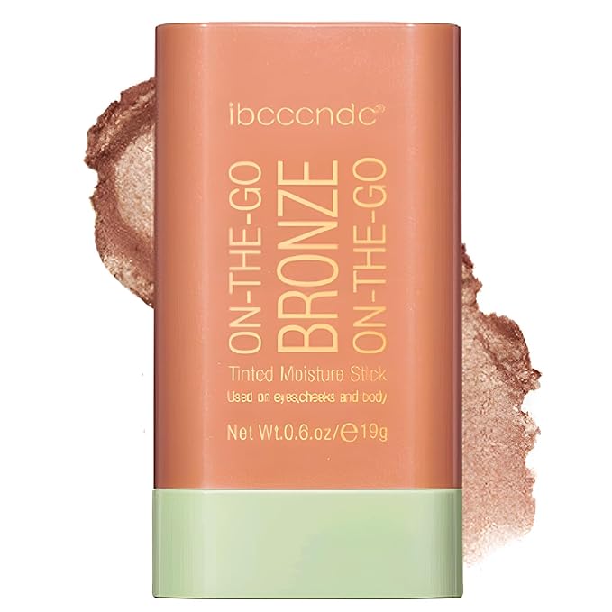 On-The-Go Bronzer Stick,Multi-Use Cream Contour Stick,Natural Long Lasting Stick,Multi-Use