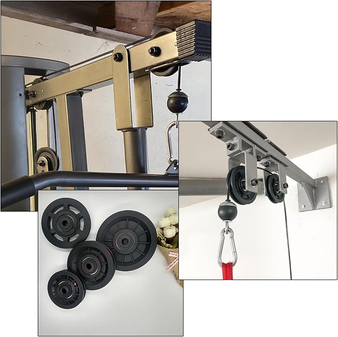 4X Bearing Pulley Wheel GYM Fitness Equipment Part 3-3/4 Inch