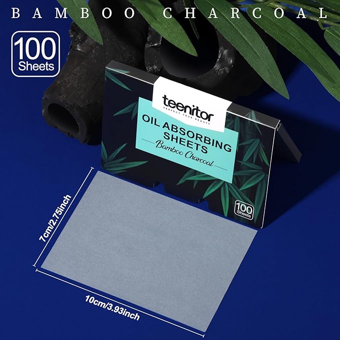 Teenitor 200 Counts Blotting Paper for Oily Skin, x 2.75"