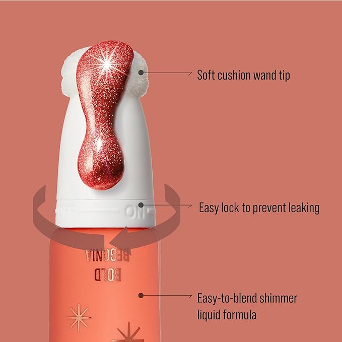 Kiss New York Professional Pearl Liquid Blush Beauty (Bold Begonia)