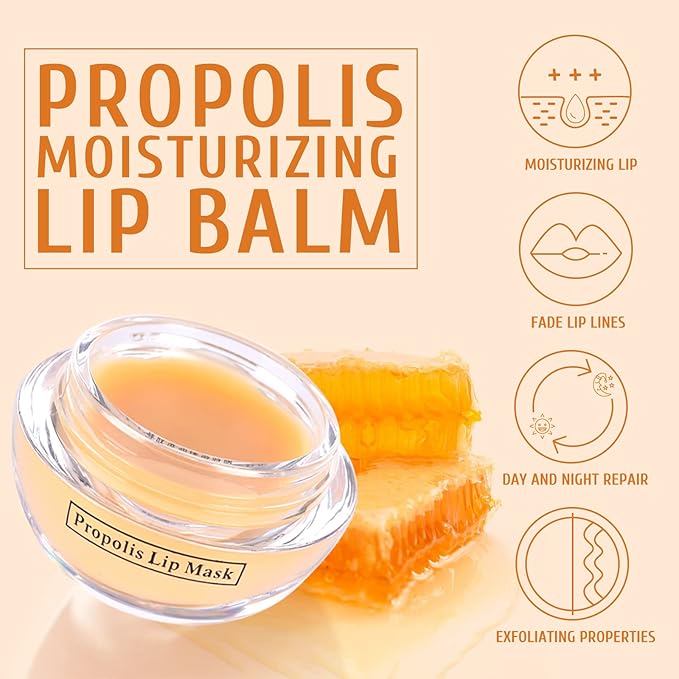 4Pcs Honey Lip Mask Pot, Moisturizing