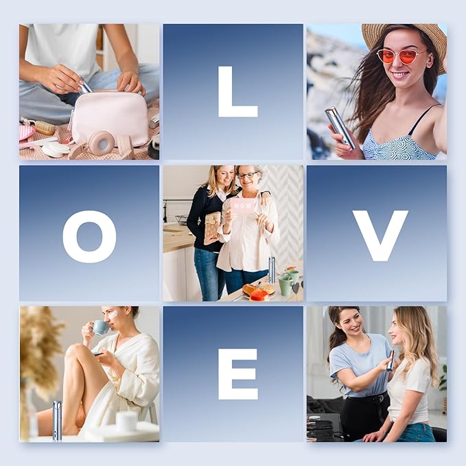 Facial Hair Removal for Women, Facial Eyebrow Trimmer, 2-in-1 Face Shaver, Painless Facial Razor for Lip, Chin, Peach Fuzz