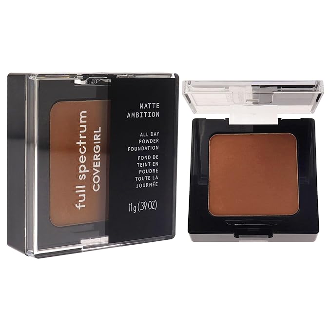 COVERGIRL Matte Ambition, All Day Powder Foundation, Deep