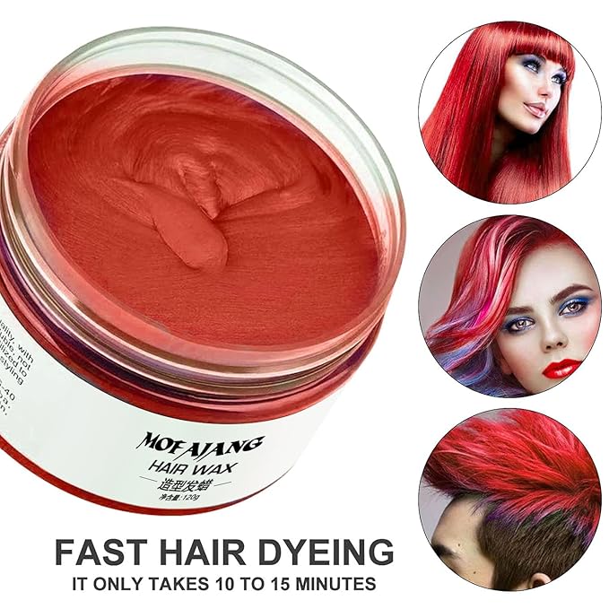 Red Temporary Hair Color,Natural Hair