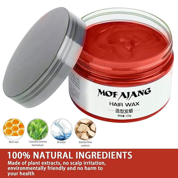 Red Temporary Hair Color,Natural Hair